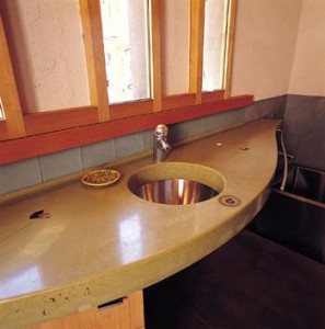concrete-counter-with-copper-sink Concrete Counter/Copper Sink