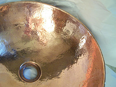 Hammered Copper Sink