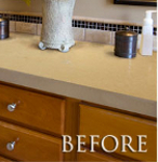 Plastic Laminate Top Before Granite Paint