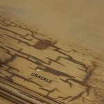 Crackle Distressed Cabinet Door