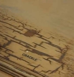 Crackle Distressed Cabinet Door
