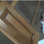Top Coat On Glazed Cabinet Door