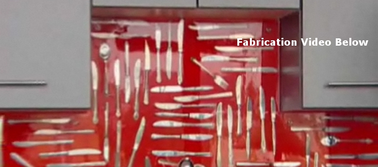 Custom Epoxy Kitchen Backsplash 