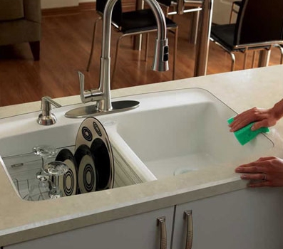 Plastic Laminate Integral Sink