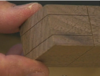 Hand Cutting A Tenon Jont In Wood